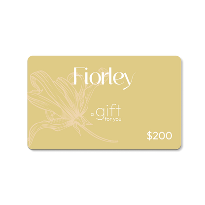 Fiorley gift card for natural shampoos, perfect present for Christmas, Mother’s Day, birthdays, or baby showers