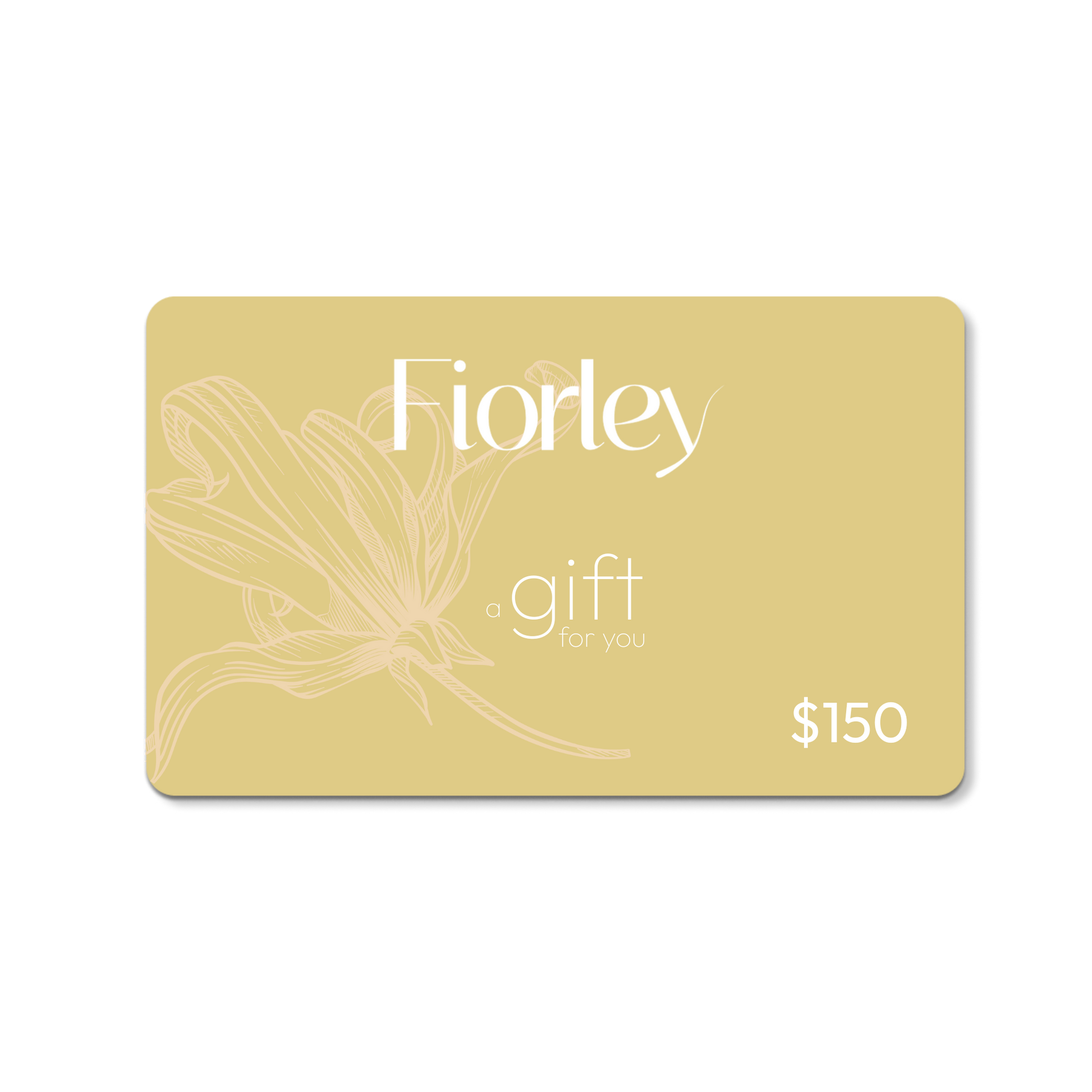Fiorley gift card for natural shampoos, perfect present for Christmas, Mother’s Day, birthdays, or baby showers