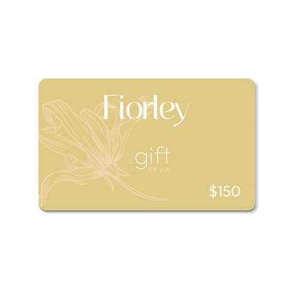 Fiorley gift card for natural shampoos, perfect present for Christmas, Mother’s Day, birthdays, or baby showers