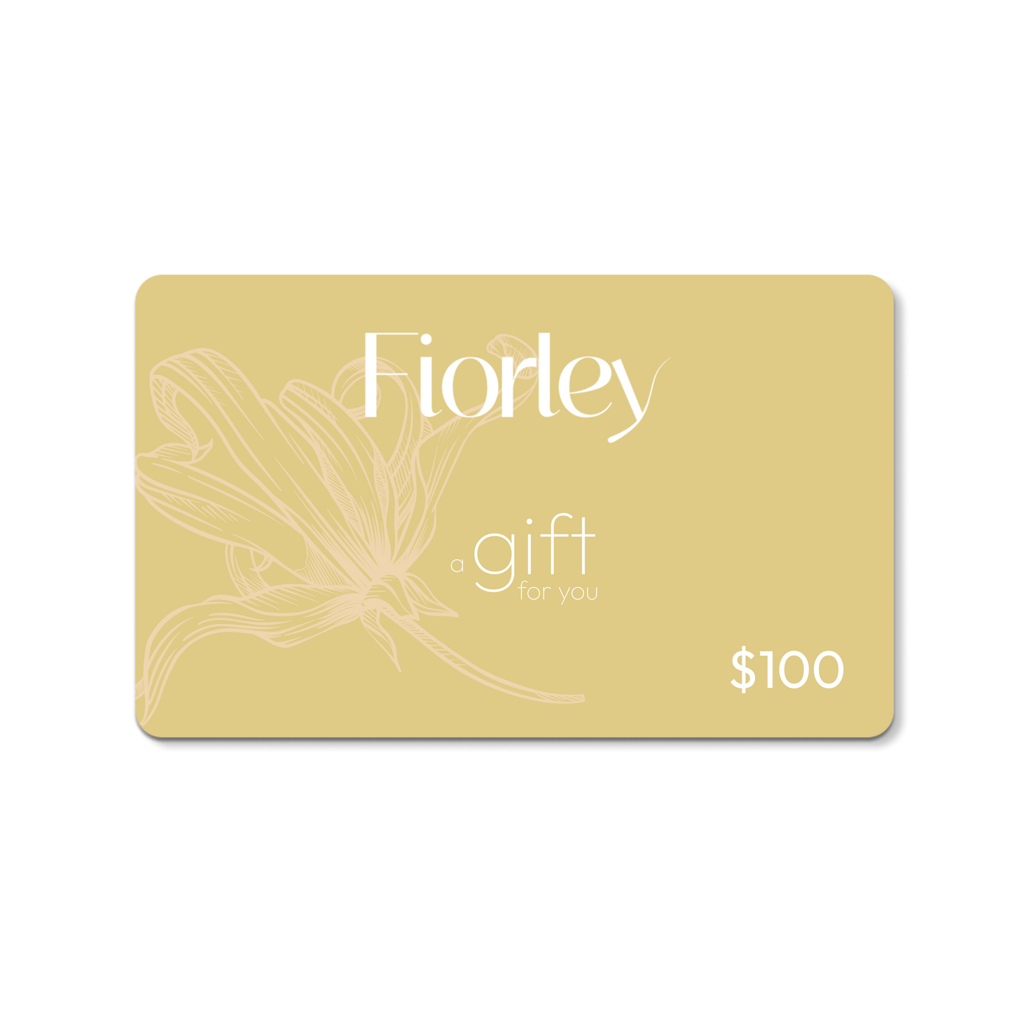 Fiorley gift card for natural shampoos, perfect present for Christmas, Mother’s Day, birthdays, or baby showers