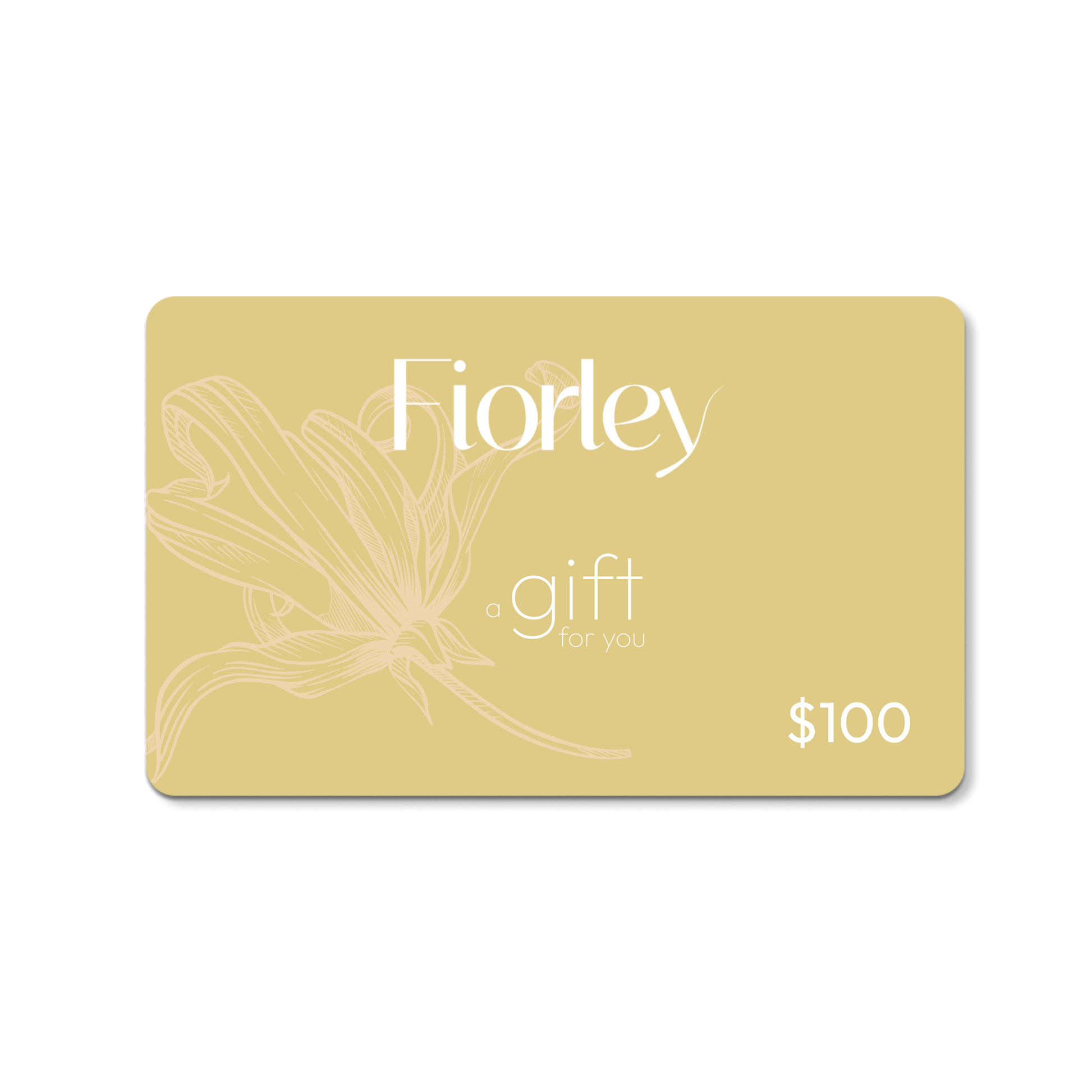 Fiorley gift card for natural shampoos, perfect present for Christmas, Mother’s Day, birthdays, or baby showers