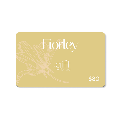 Fiorley gift card for natural shampoos, perfect present for Christmas, Mother’s Day, birthdays, or baby showers