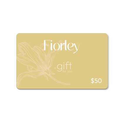 Fiorley gift card for natural shampoos, perfect present for Christmas, Mother’s Day, birthdays, or baby showers