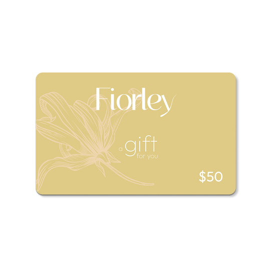 Fiorley gift card for natural shampoos, perfect present for Christmas, Mother’s Day, birthdays, or baby showers